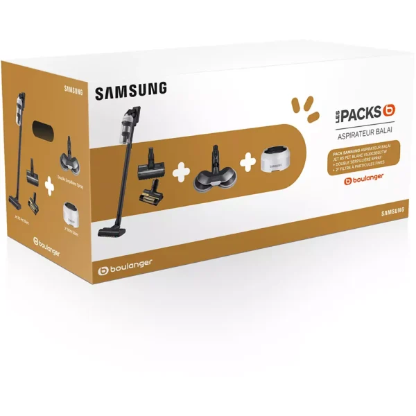 Aspirateur balai SAMSUNG Pack Jet 85 Pet + Double serpillière spray + 2ème filtre – Image 17