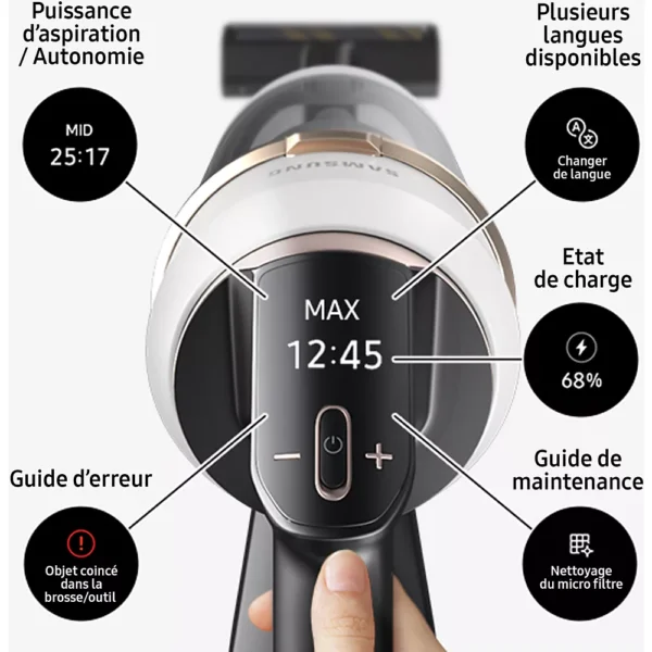 Aspirateur balai SAMSUNG Pack Jet 85 Pet + Double serpillière spray + 2ème filtre – Image 12