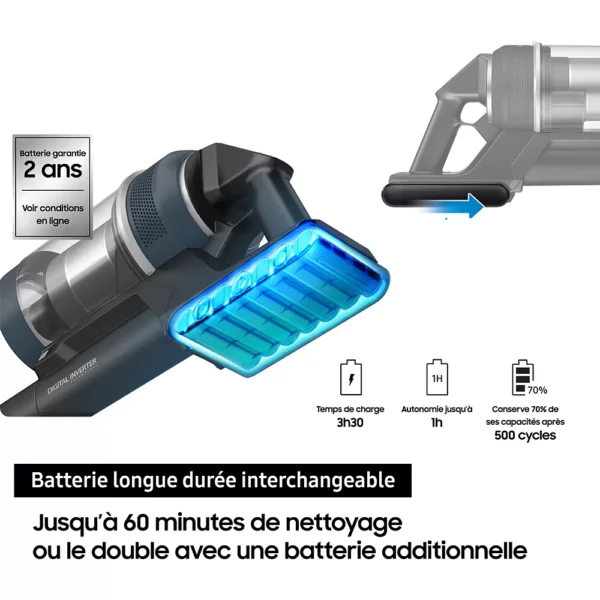 Aspirateur balai SAMSUNG Pack Jet 85 Pet + Double serpillière spray + 2ème filtre – Image 11