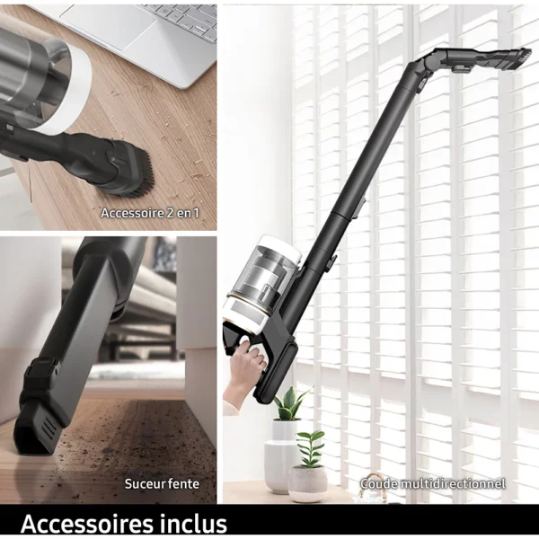 Aspirateur balai SAMSUNG Pack Jet 85 Pet + Double serpillière spray + 2ème filtre – Image 3