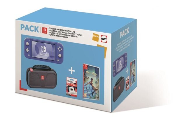 Pack Fnac Console Nintendo Switch Lite Bleu + Prince of Persia The lost Crown + Pochette de – Image 2